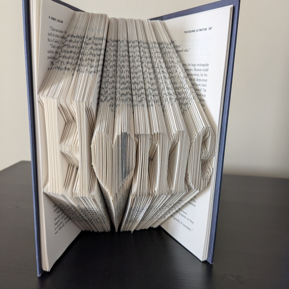 Folded Book Art - Home Design